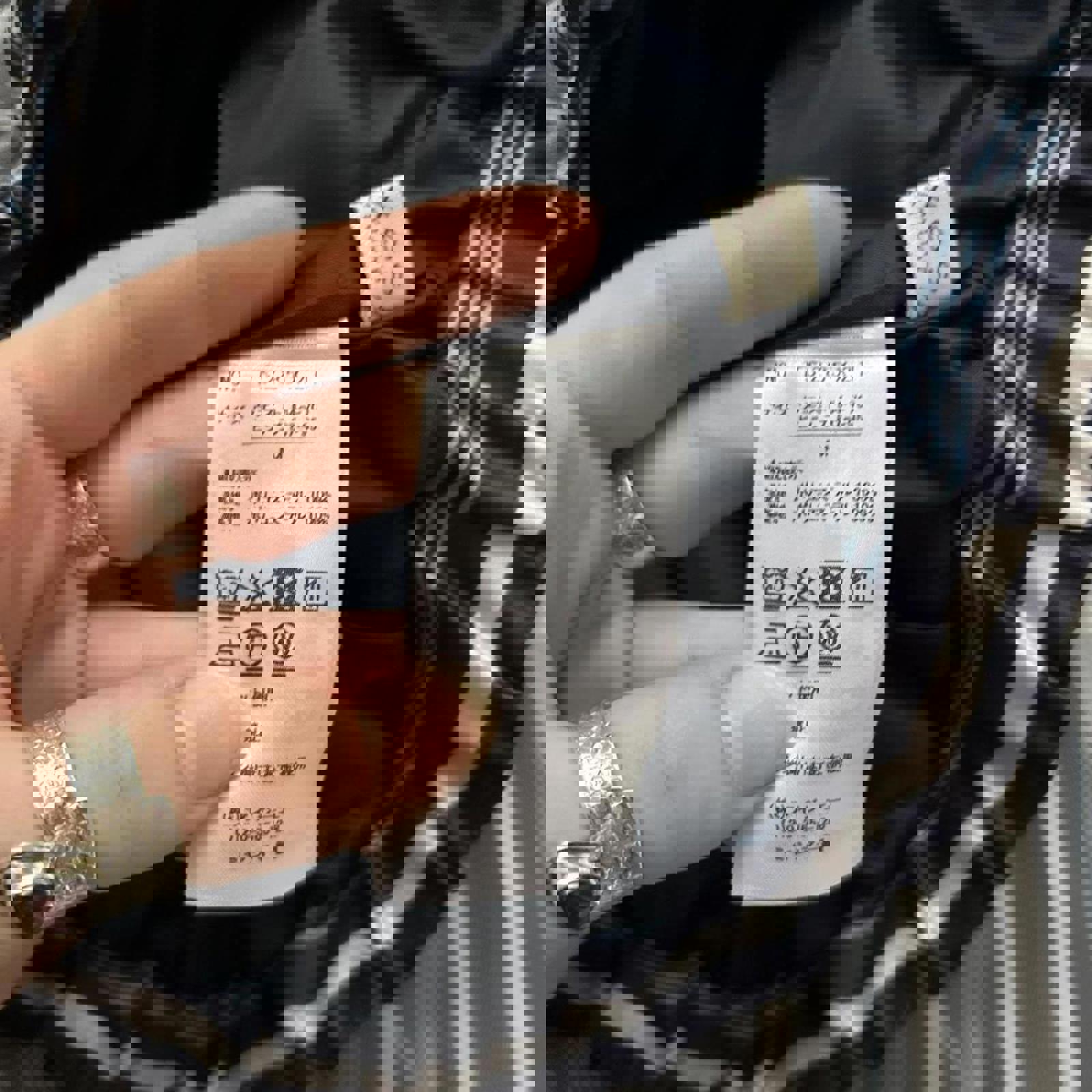 Axes Femme navy and white striped skirt with tulle overlay and elastic waistband