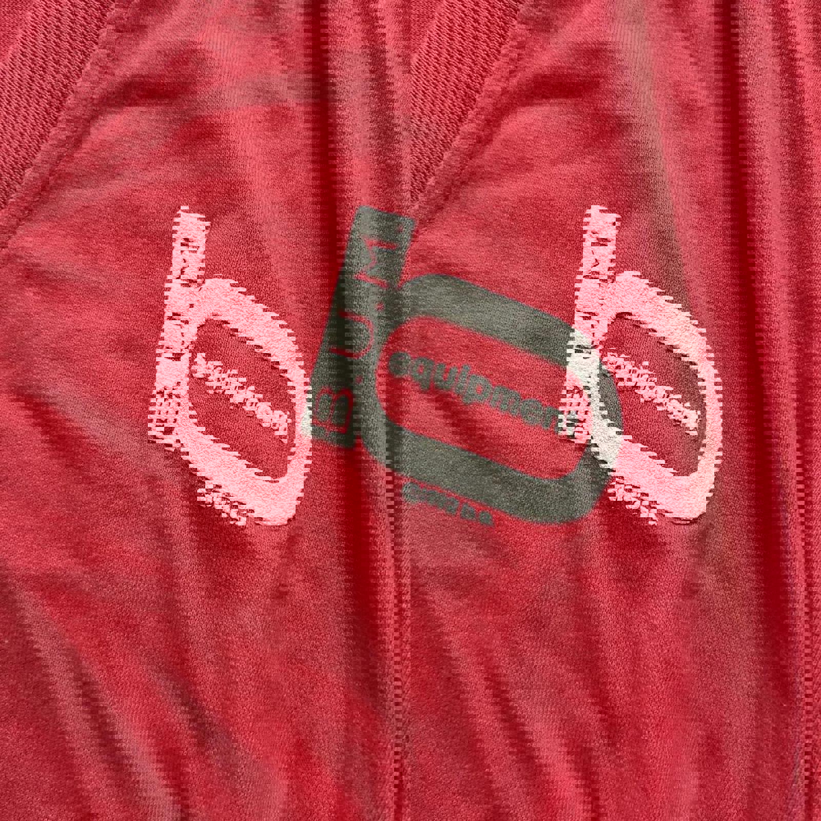 B.U.M. Equipment pink v neck oversized tee