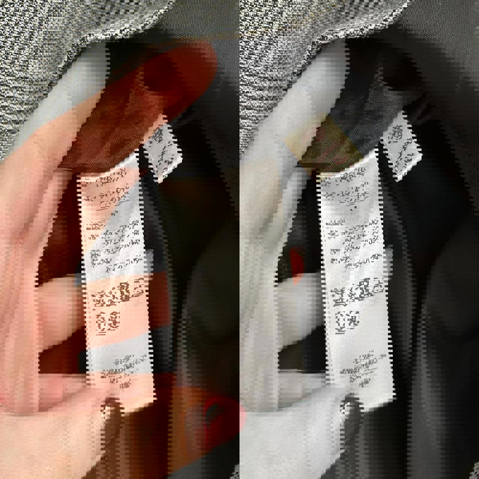 Axes Femme blue Grey white plaid midi skirt floral embroidery pockets sz medium