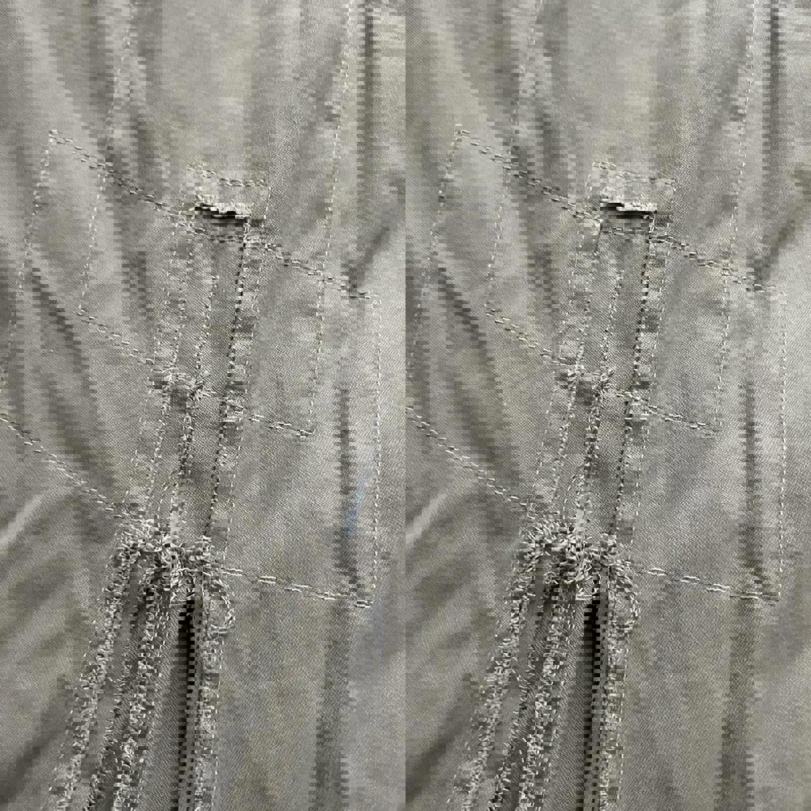 Hysteric Glamour Khaki maxi skirt with frayed hem