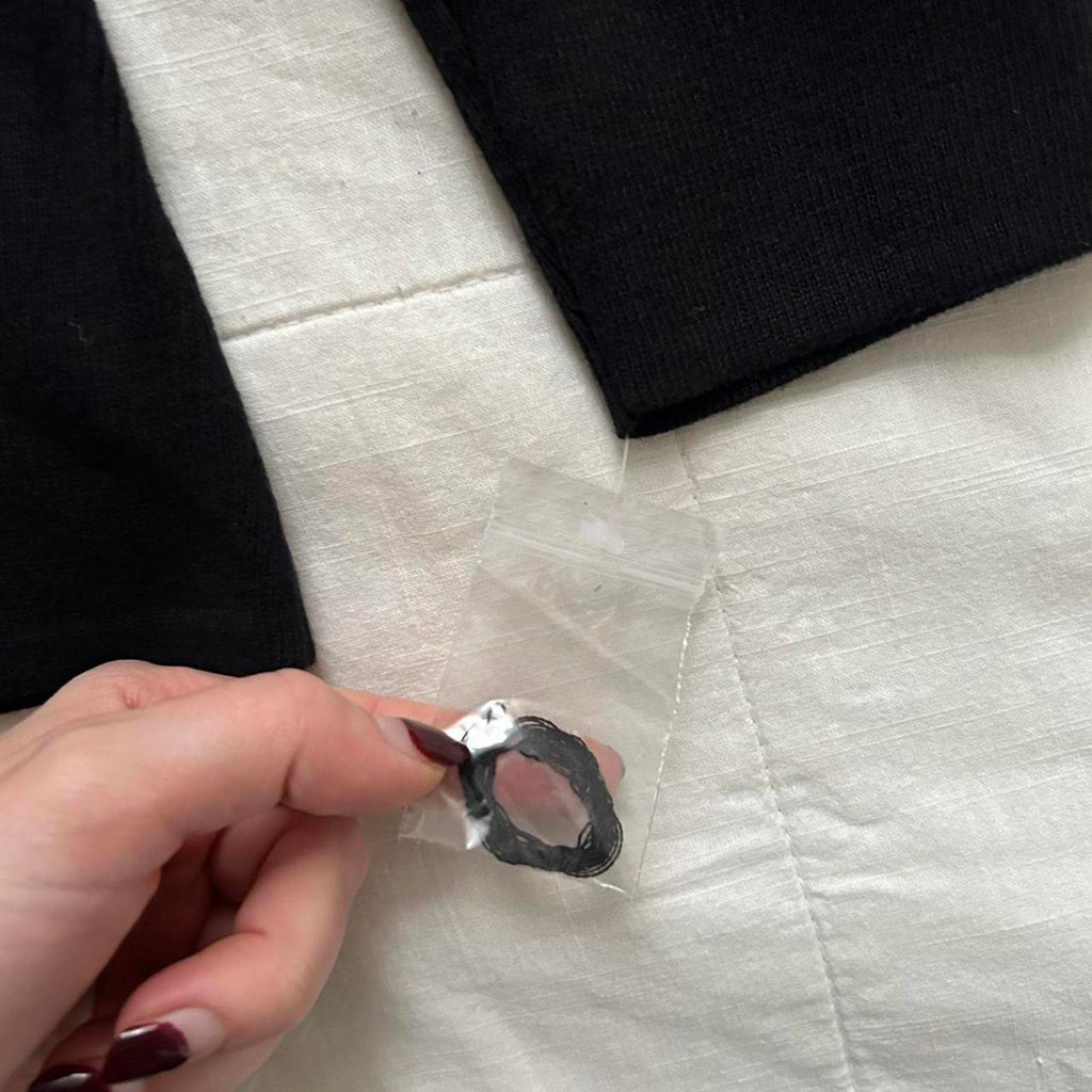 Alexandra Bartlett Black 3/4 sleeve sweater pineapple, watermelon, papaya