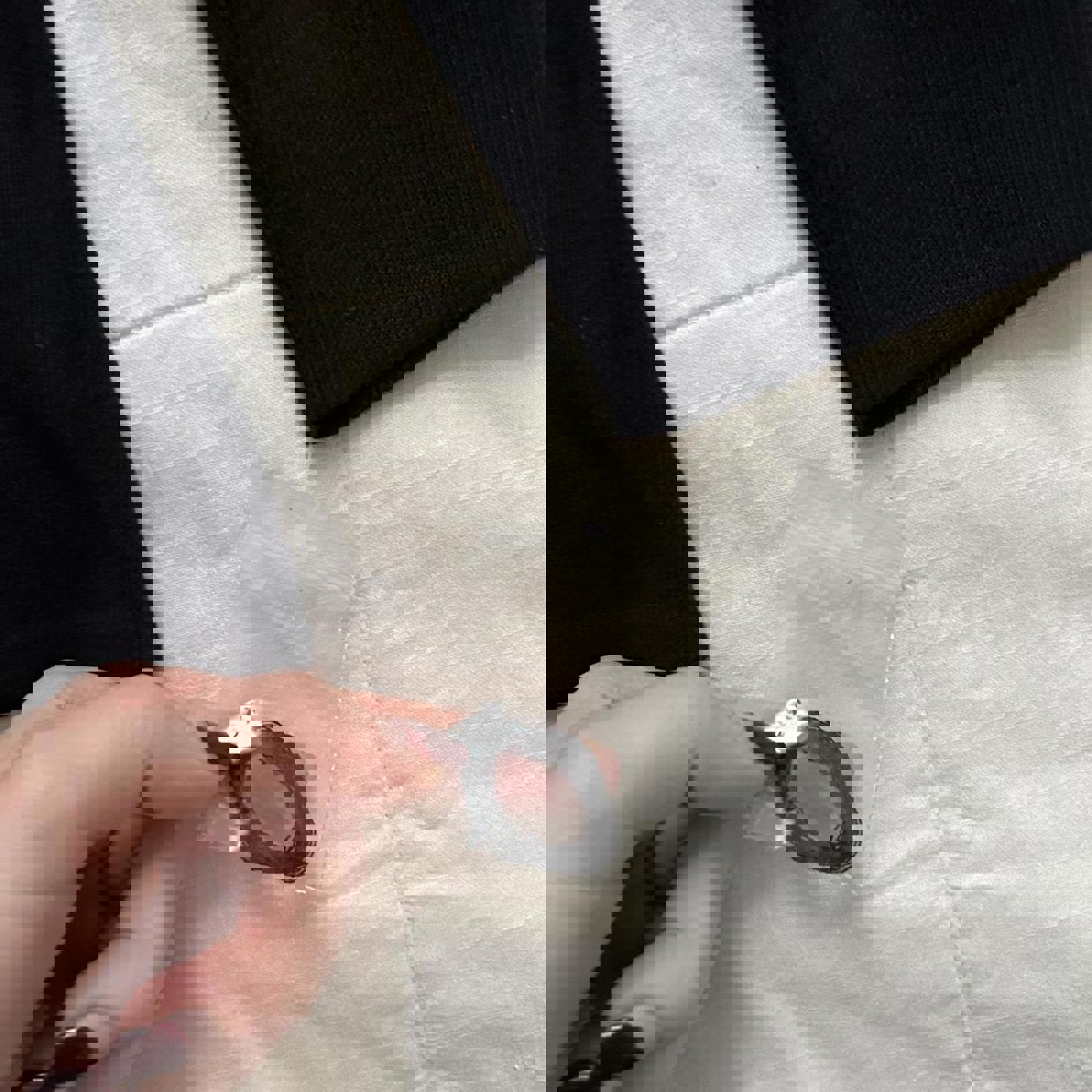 Alexandra Bartlett Black 3/4 sleeve sweater pineapple, watermelon, papaya