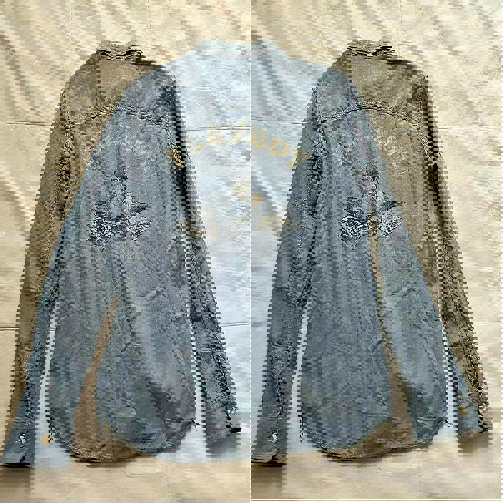 Hysteric Glamour Playboy chambray button down shirt