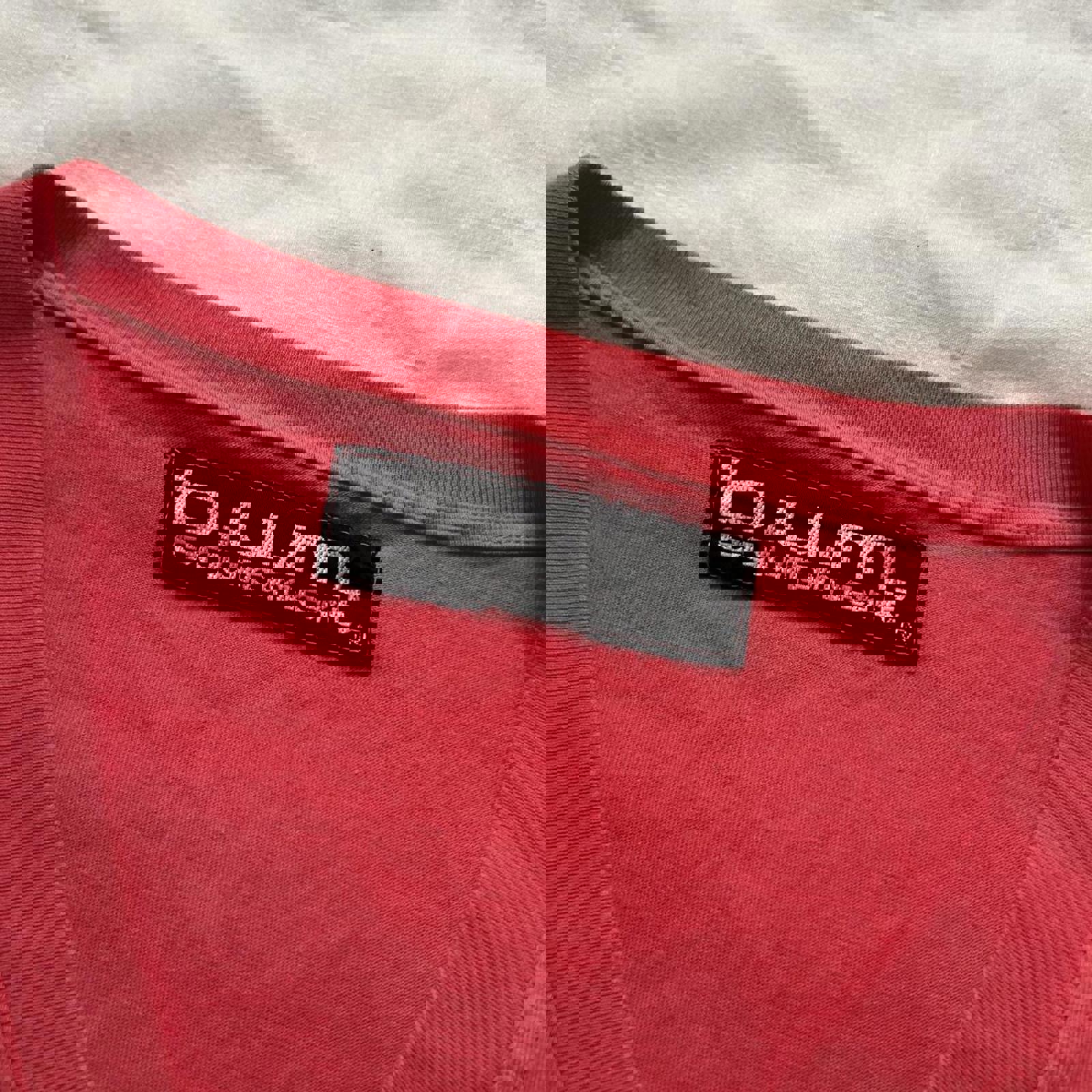 B.U.M. Equipment pink v neck oversized tee