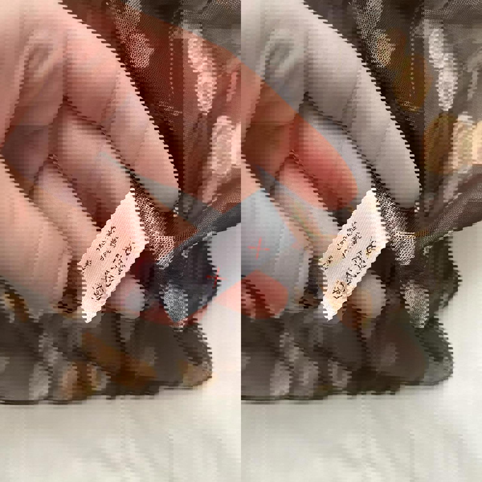 Brown floral lace sheer mesh babydoll cami dress flower print adjustable straps