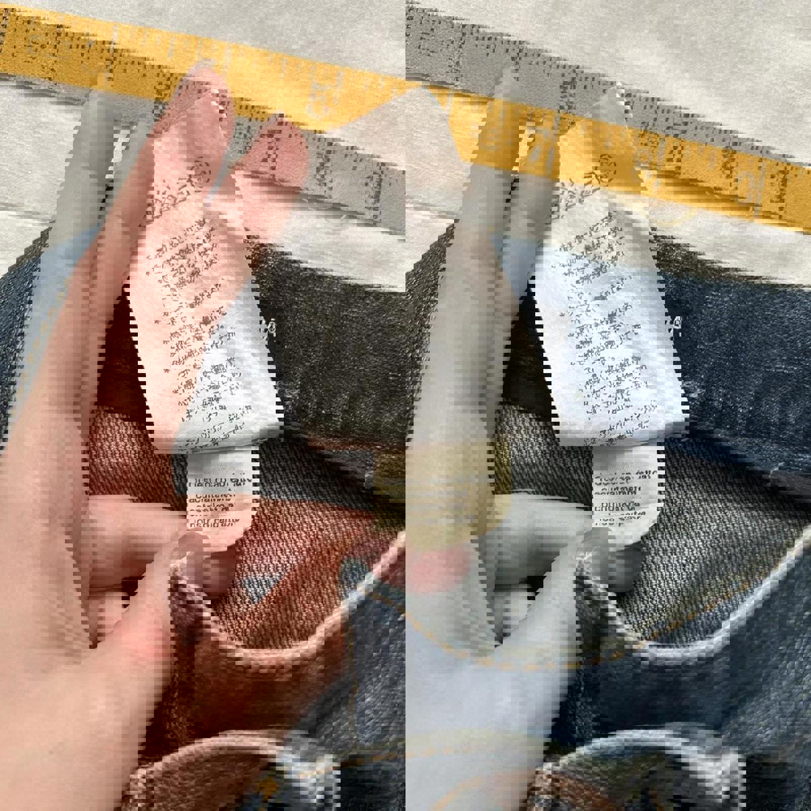 90s designer Dark wash denim pencil skirt Size 36