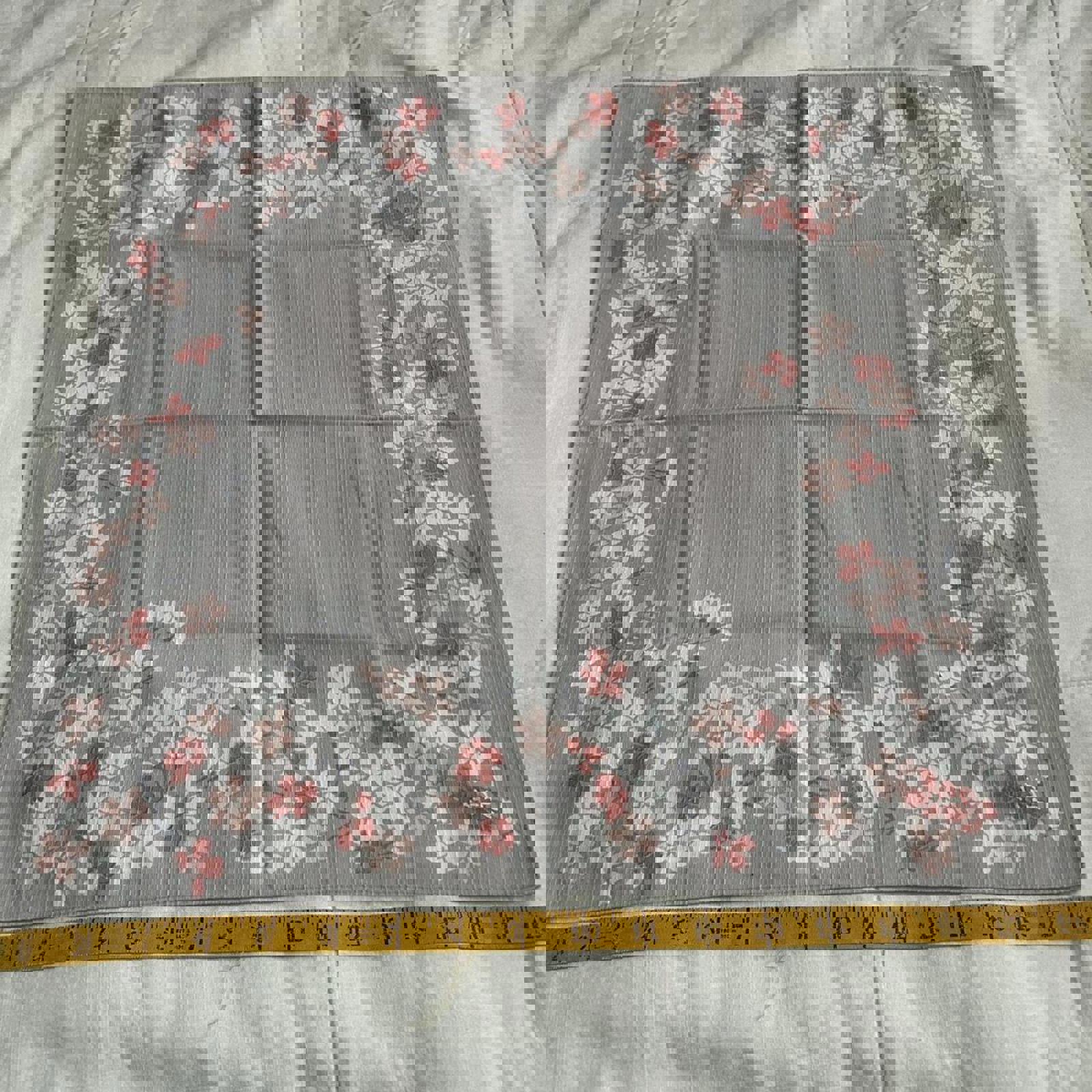 Grey and pink cherry blossom print bandana 0855