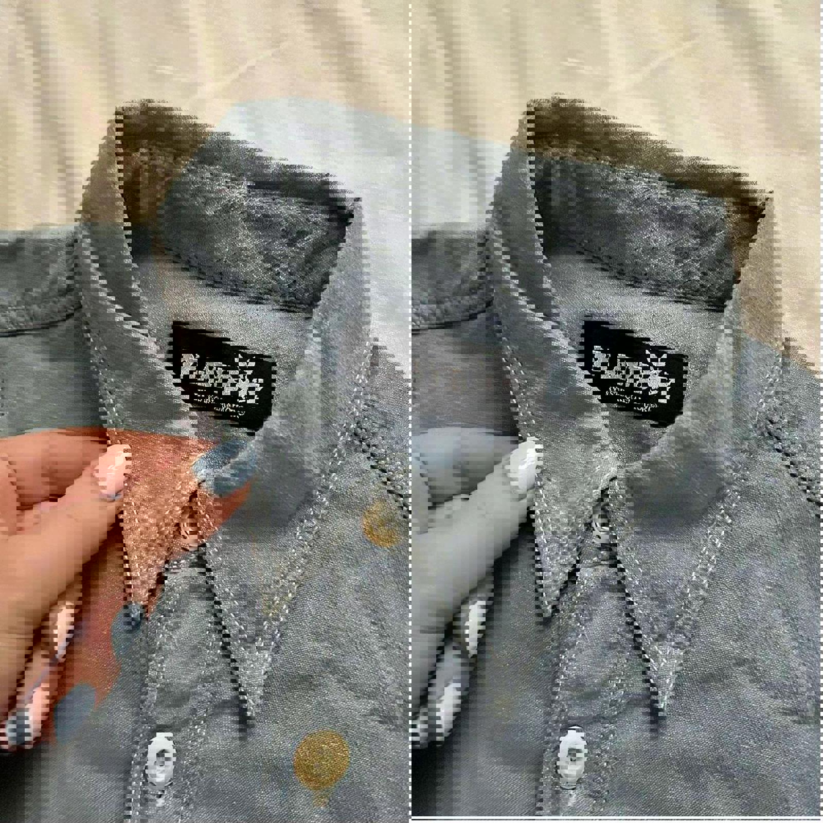 Hysteric Glamour Playboy chambray button down shirt