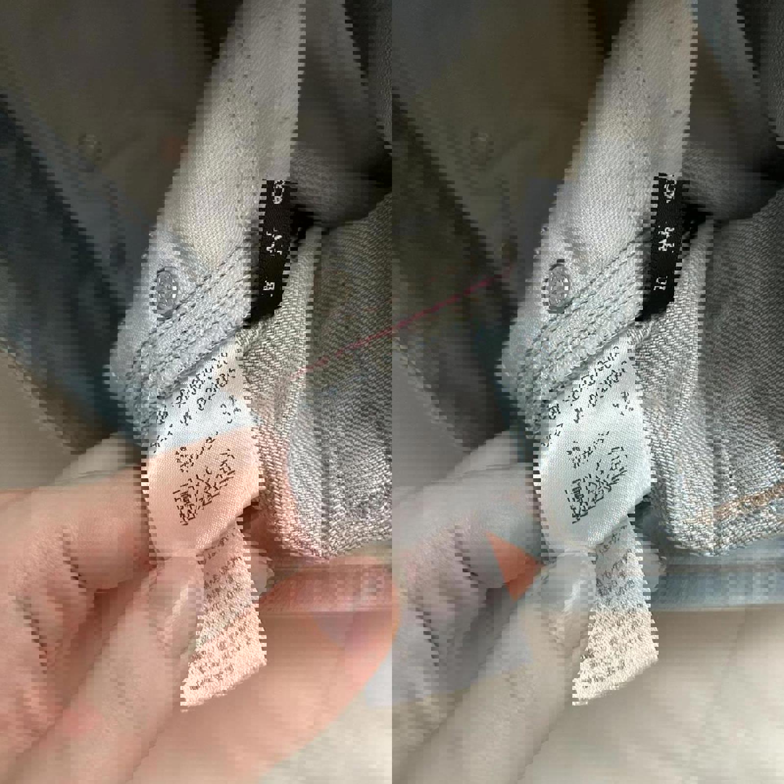 IGNI Japanese brand Low-rise blue denim shorts Size xs