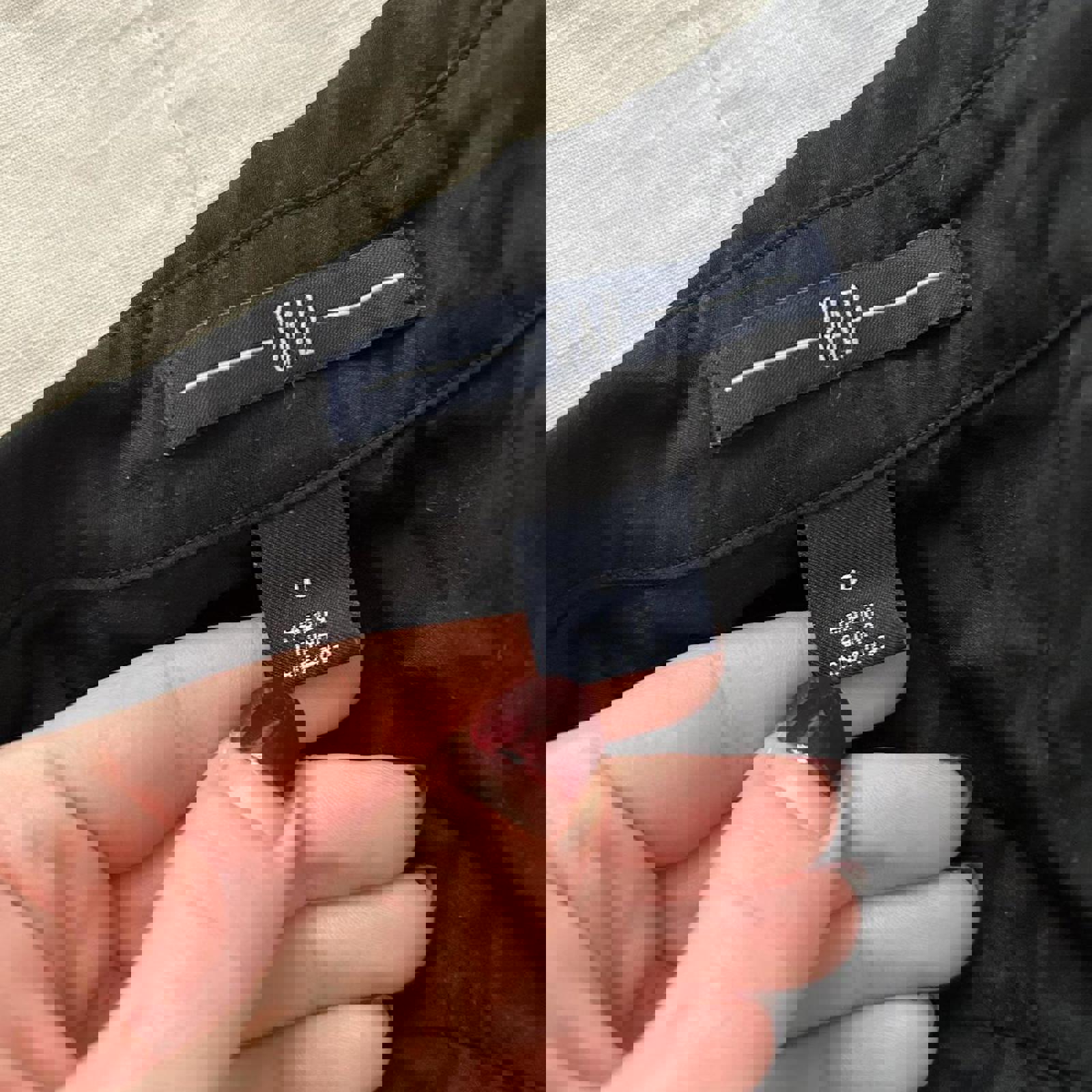 Gap Y2K silk blend Black button up shirt Size 0