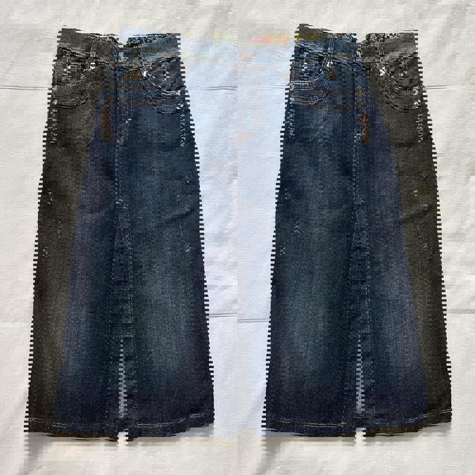D&G Dolce & Gabbana Dark wash denim pencil skirt Size 36