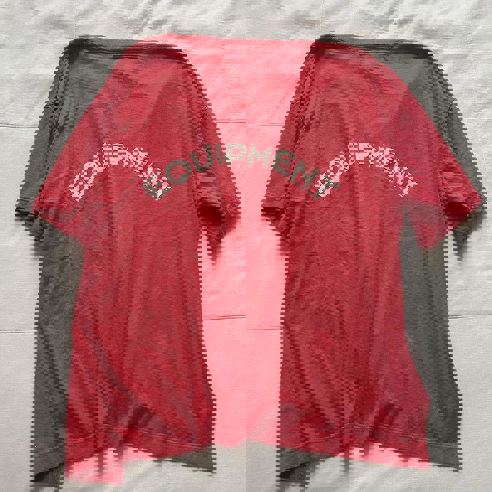 B.U.M. Equipment pink v neck oversized tee