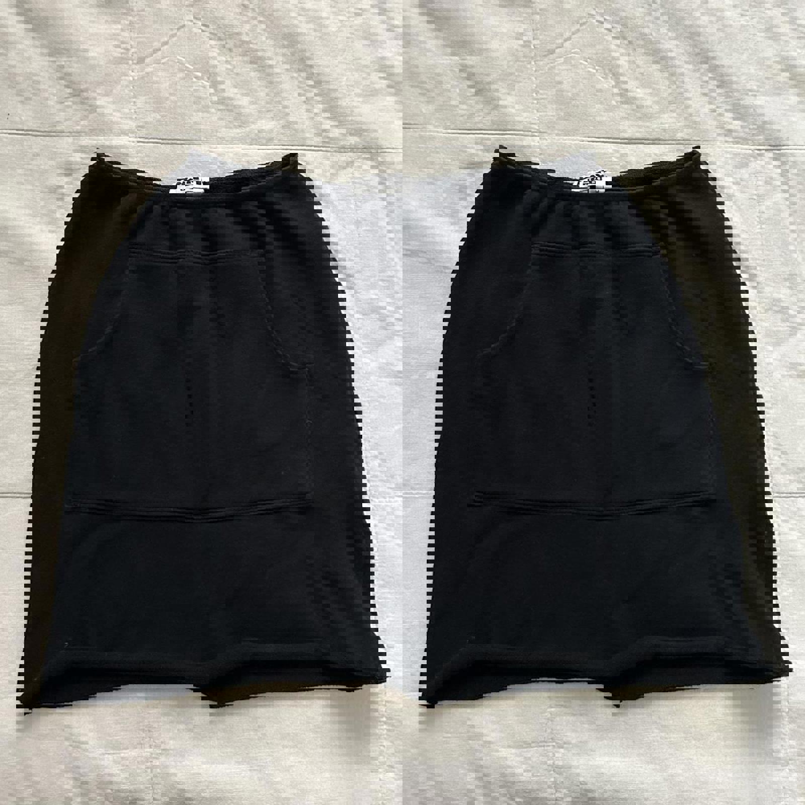 DKNY vintage Black sweatshirt mini skirt with kangaroo pocket Size medium