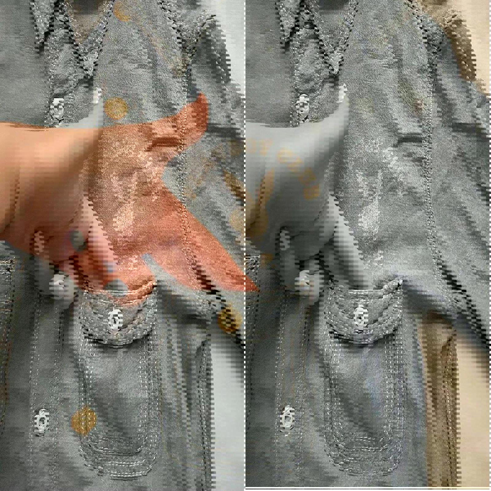 Hysteric Glamour Playboy chambray button down shirt